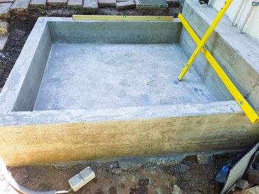 Wasserwaagen im Außenbereich