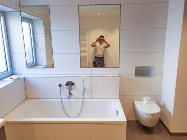 frisch renoviertes Badezimmer