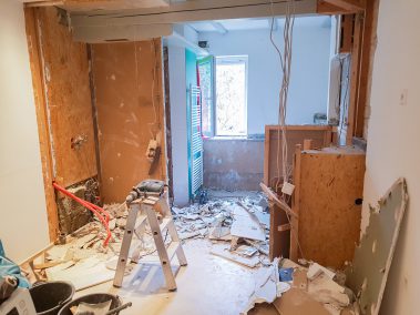 Bad Sanierung am Anfang