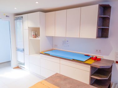 Renovierter Küchenbereich